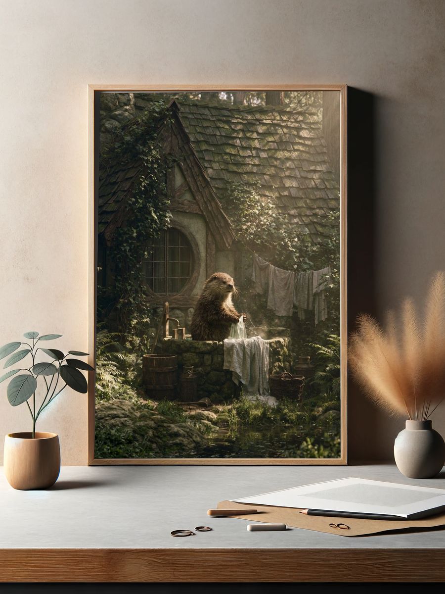 Pastel Heart Tape Frame Poster. — room view 2