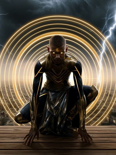 Celestial Warrior Digital Art Poster. poster
