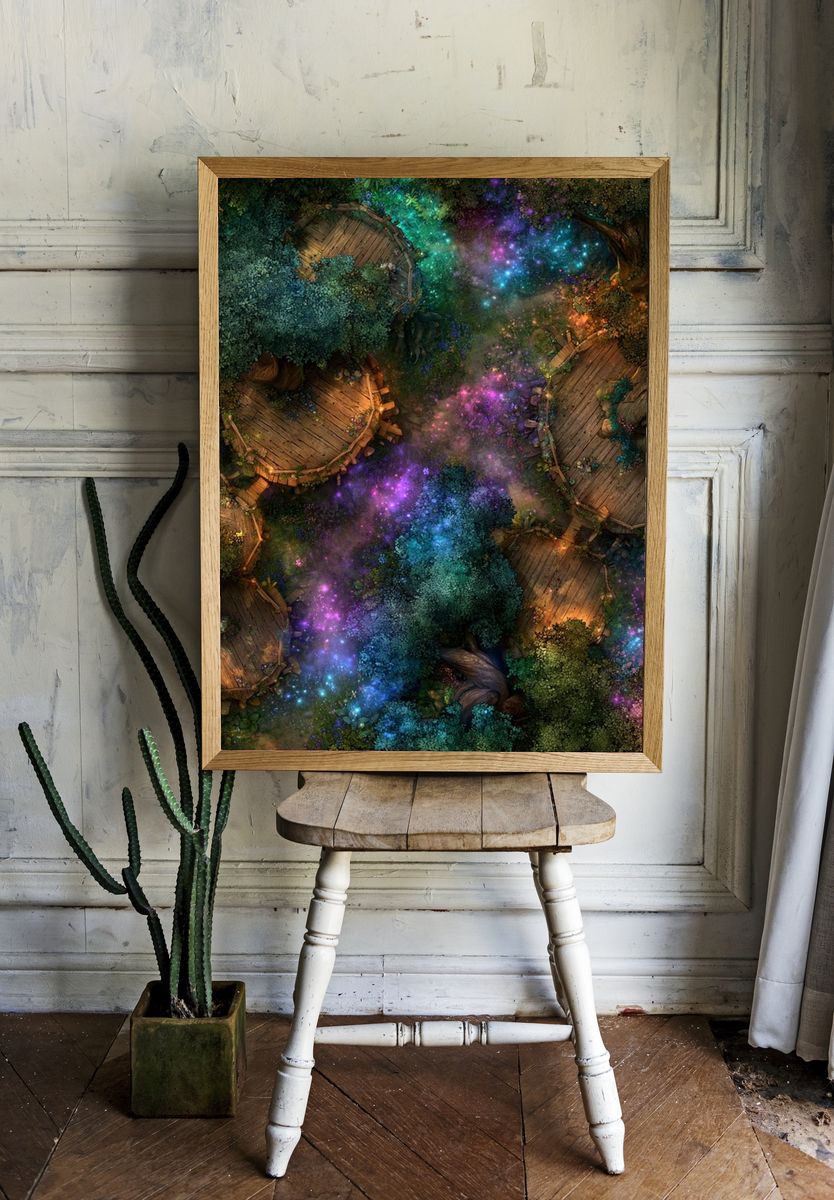 Enchanted Forest Canopy Poster. room preview