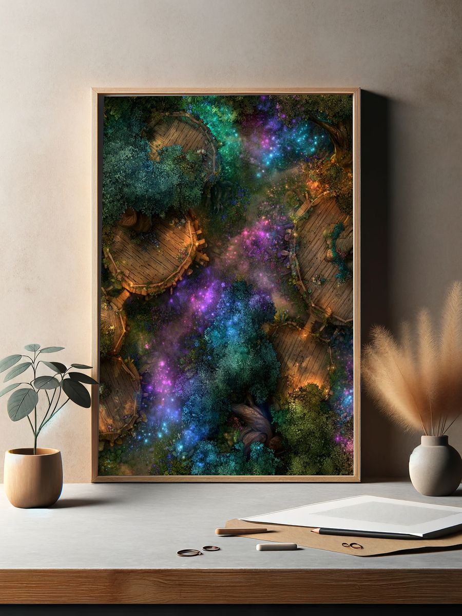 Enchanted Forest Canopy Poster. — room view 2