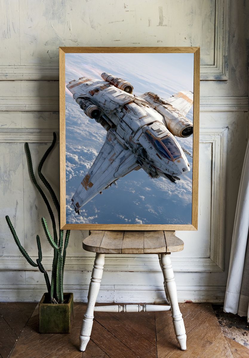 Retro Space Shuttle Poster. room preview