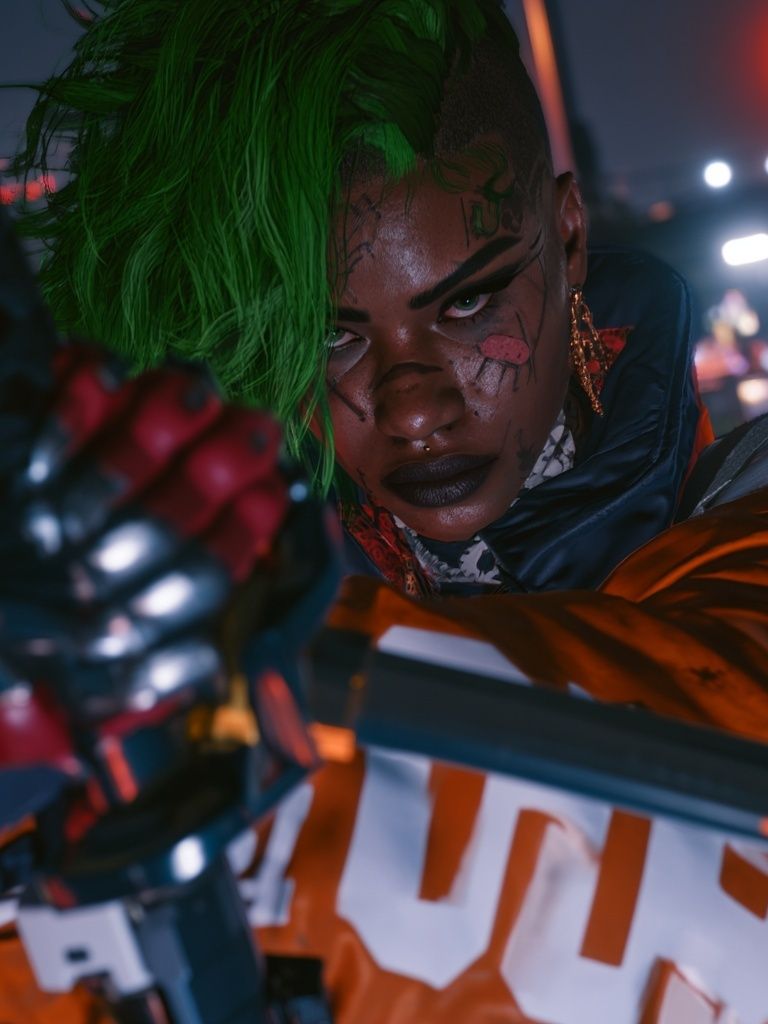 Cyberpunk Portrait Poster. poster — illustration art