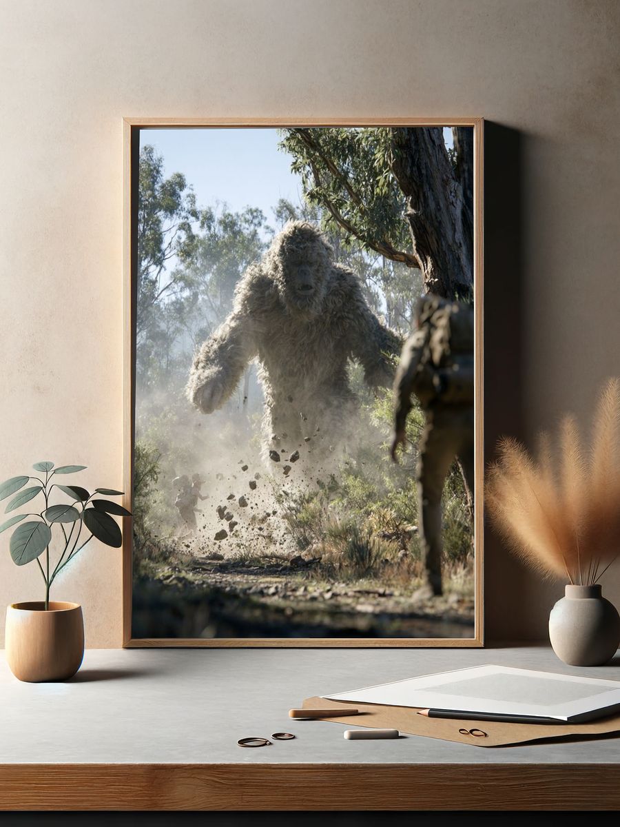 Forest Giant Creature Poster. — room view 2