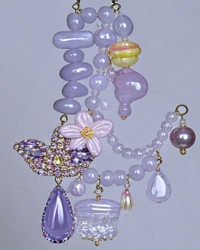Lavender Beaded Charm Poster.