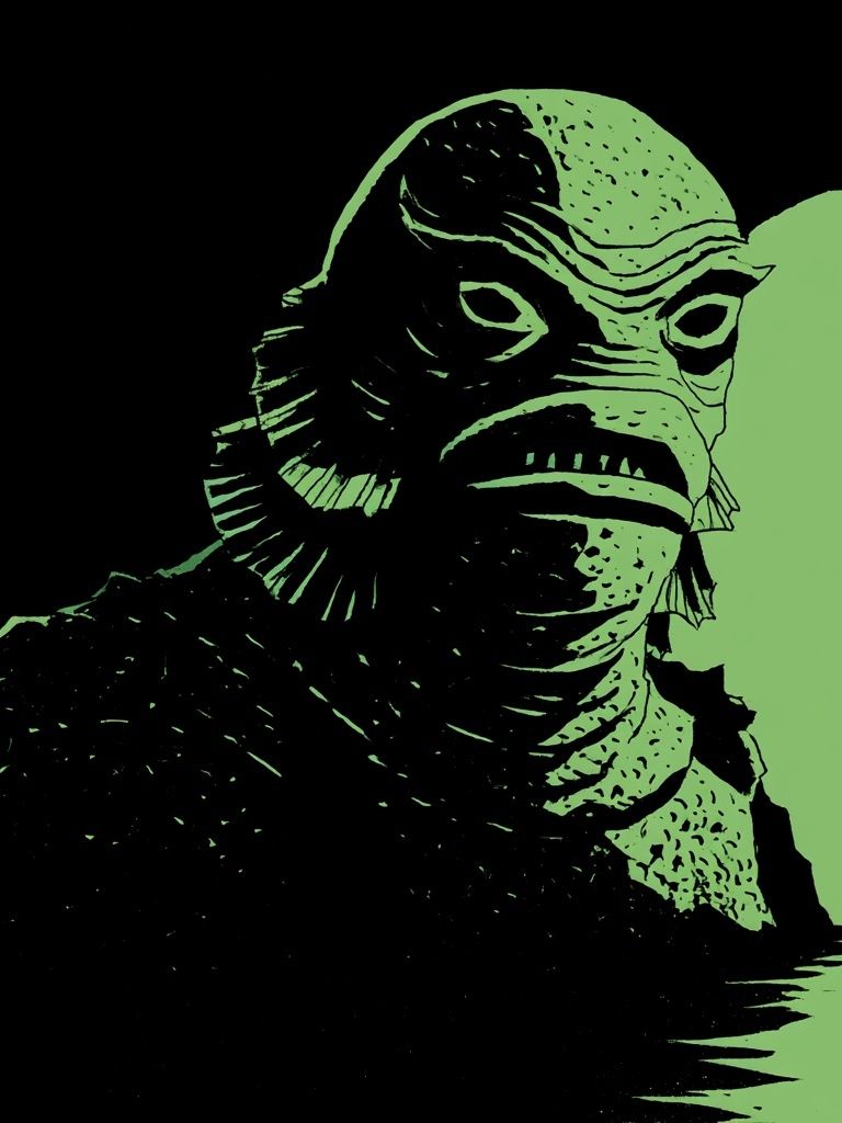 Creature Portrait Illustration Poster. poster detail