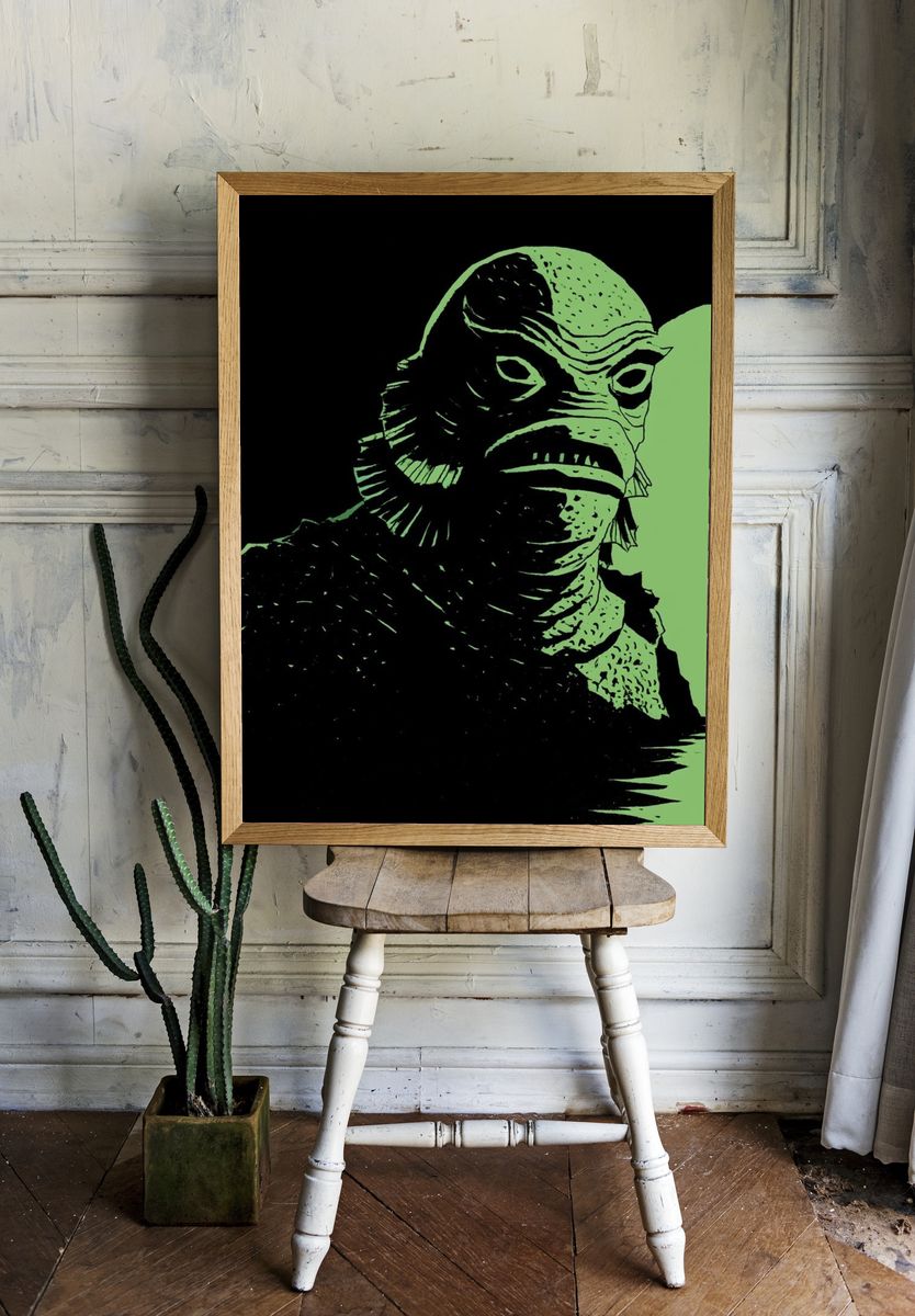 Creature Portrait Illustration Poster. room preview