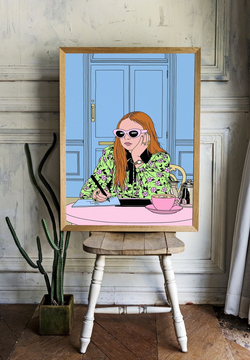 Fashion Illustration Poster. room preview