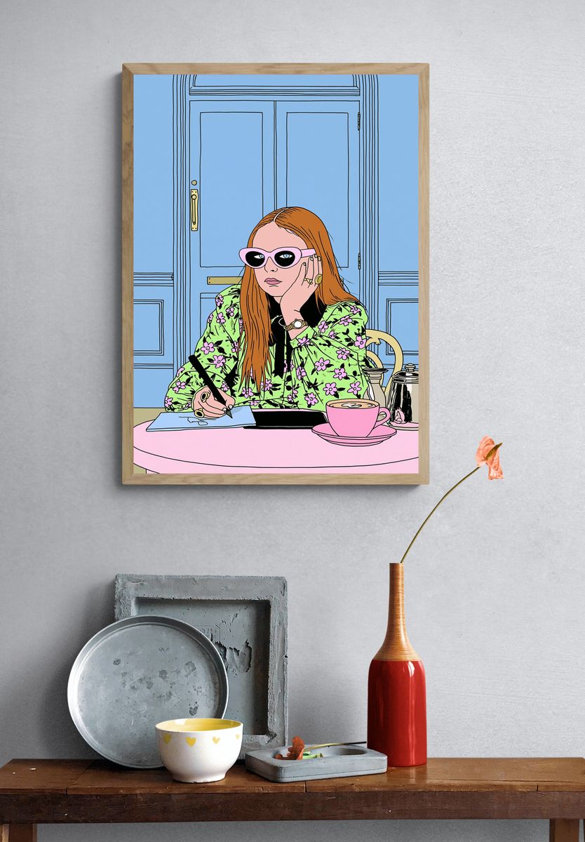 Fashion Illustration Poster. — room view 3