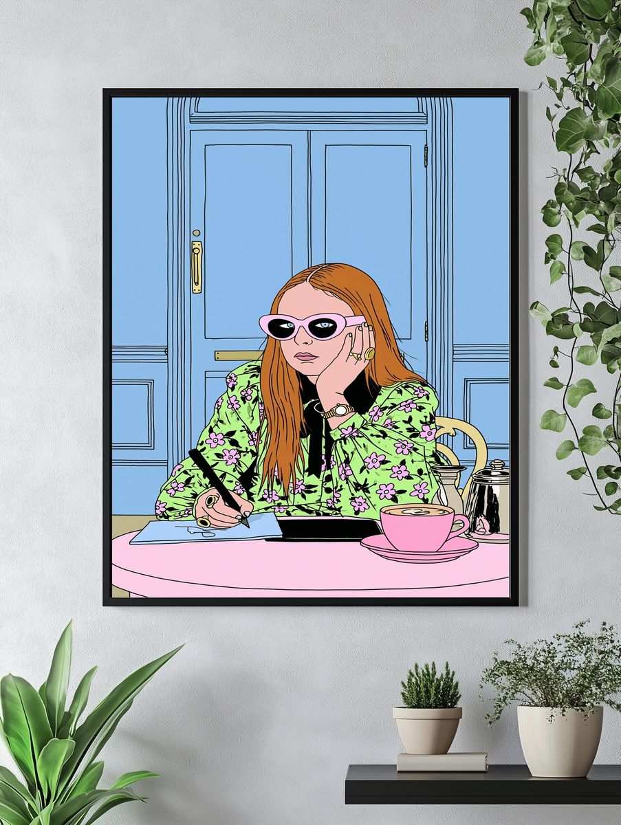Fashion Illustration Poster. — room view 4