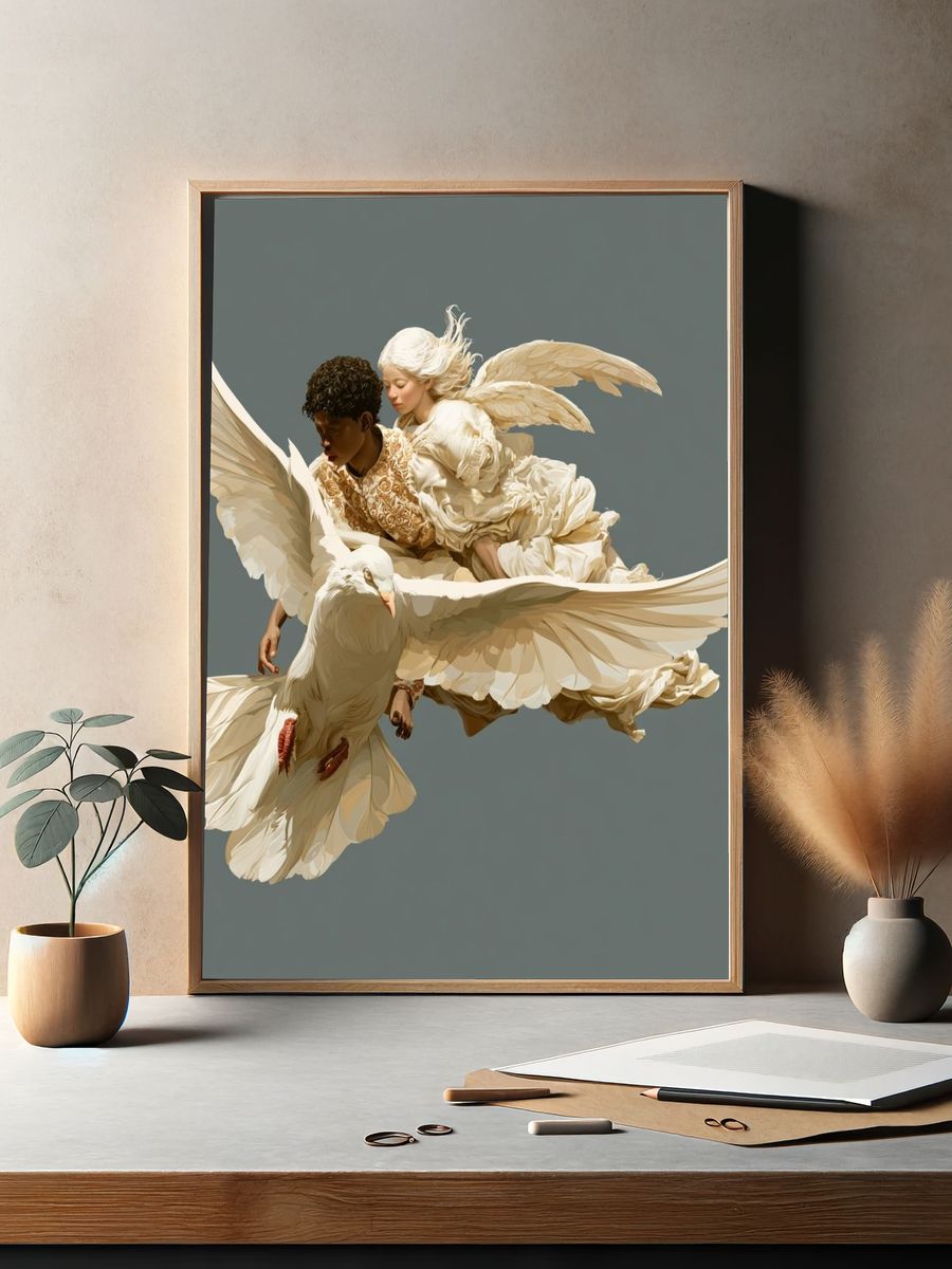 Angel Flight Contemporary Print. — room view 2