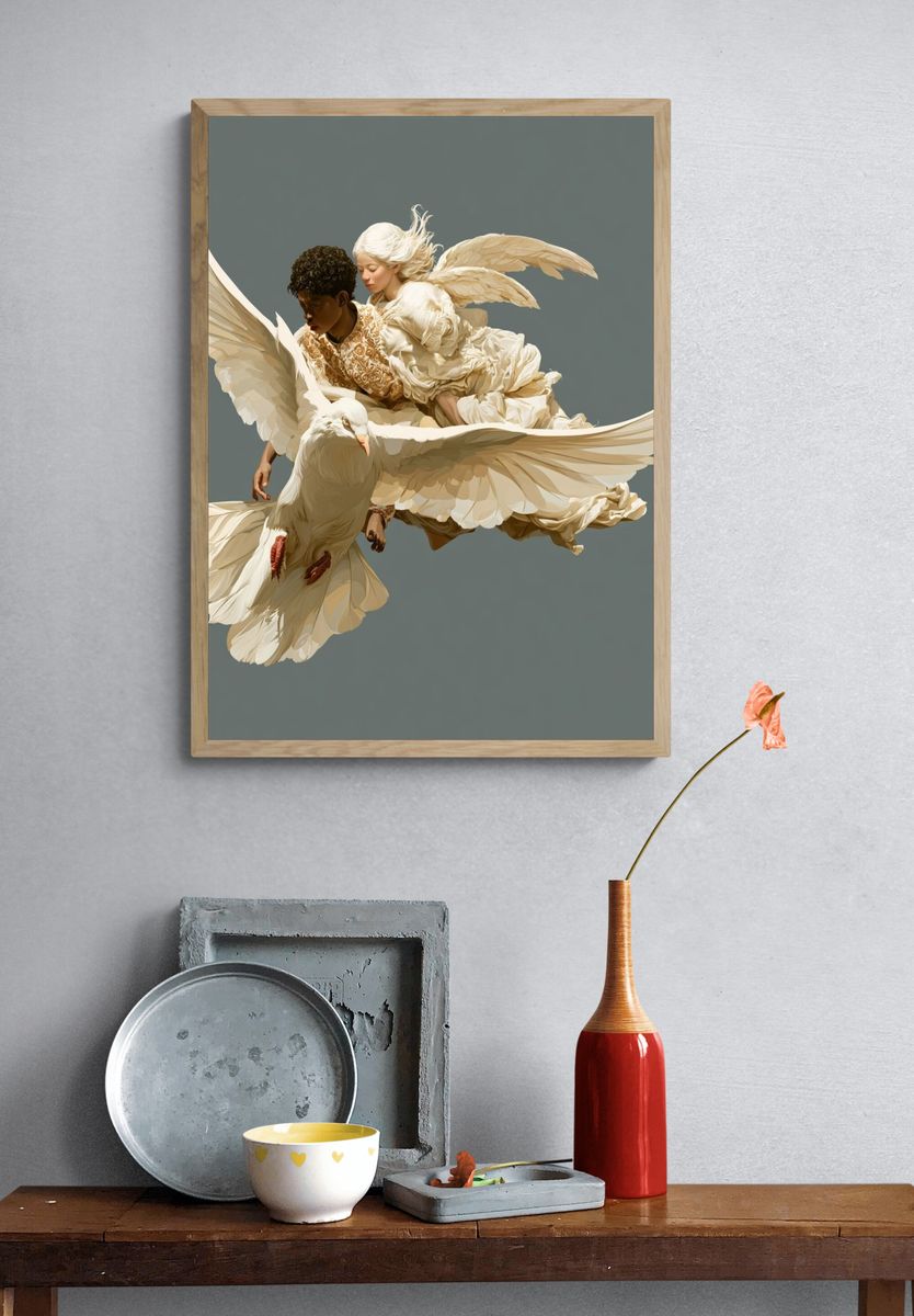 Angel Flight Contemporary Print. — room view 3