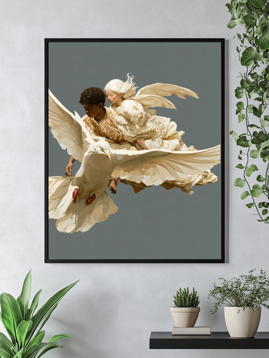 Angel Flight Contemporary Print. — room view 4
