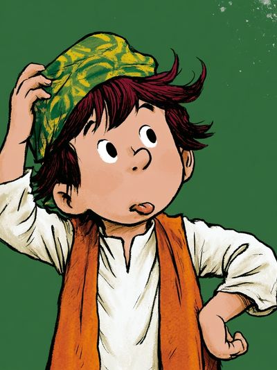 Playful Boy Illustration Poster. poster