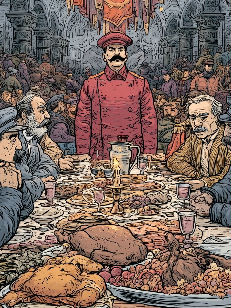 Feast of Power Illustration Poster. poster — illustration art