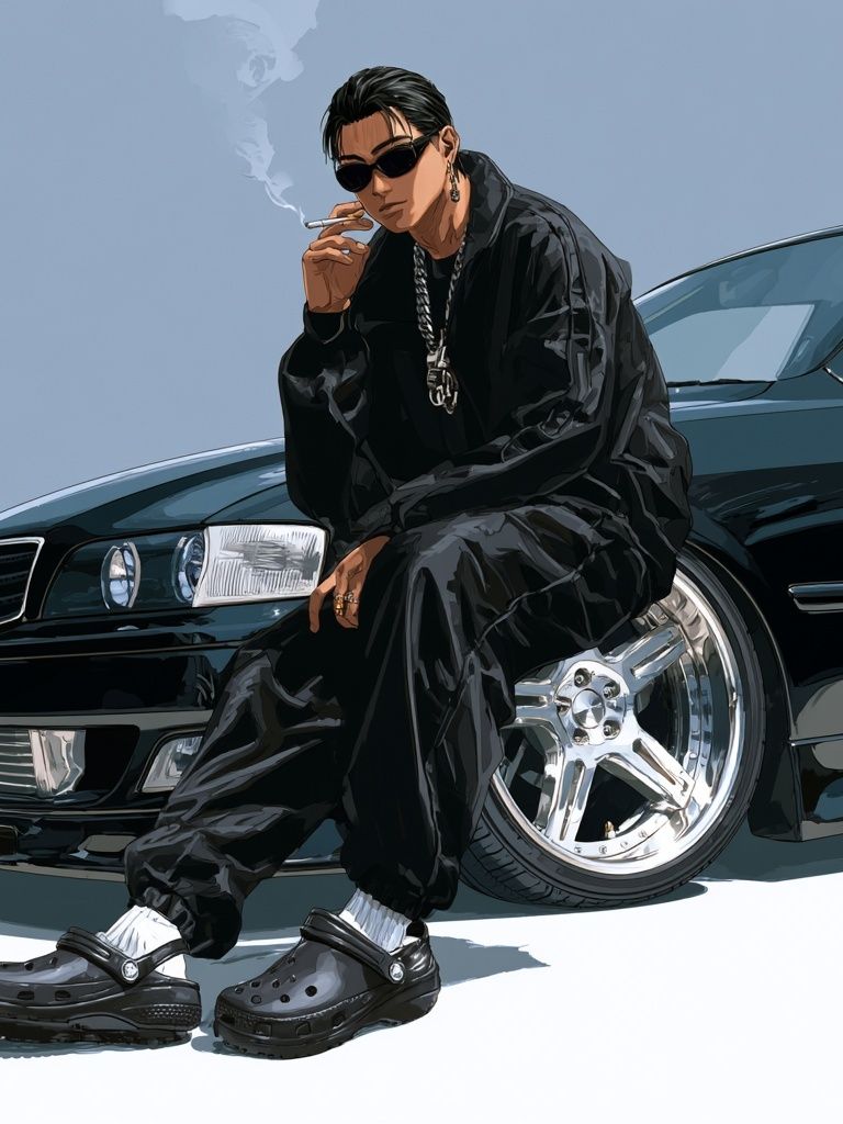 Streetwear Car Portrait Poster. poster detail