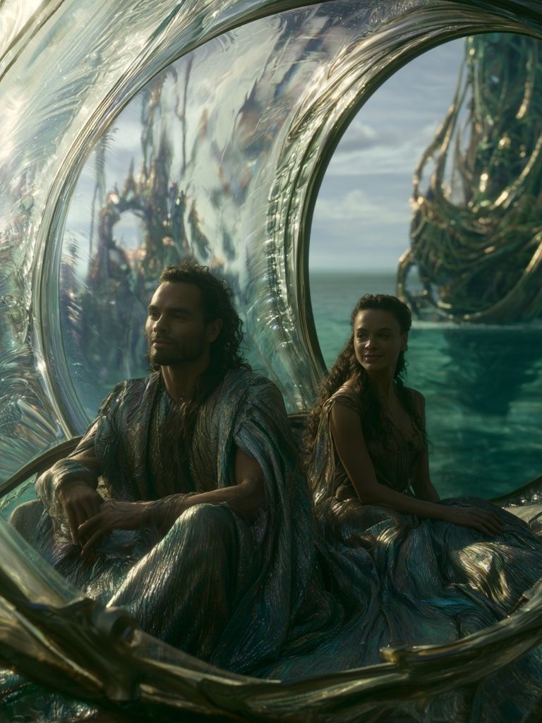 Ocean Portal Fantasy Print. poster — illustration art