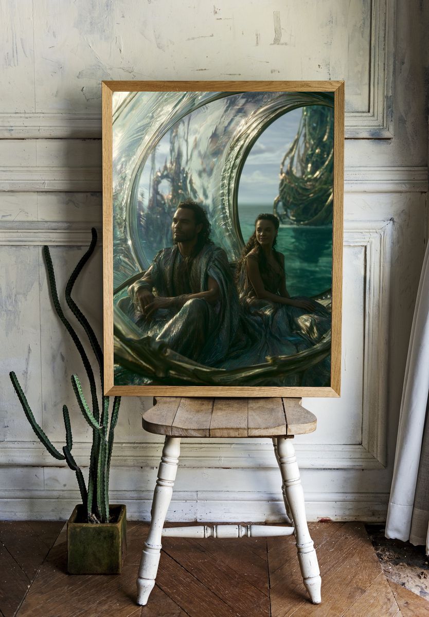 Ocean Portal Fantasy Print. — room view 1