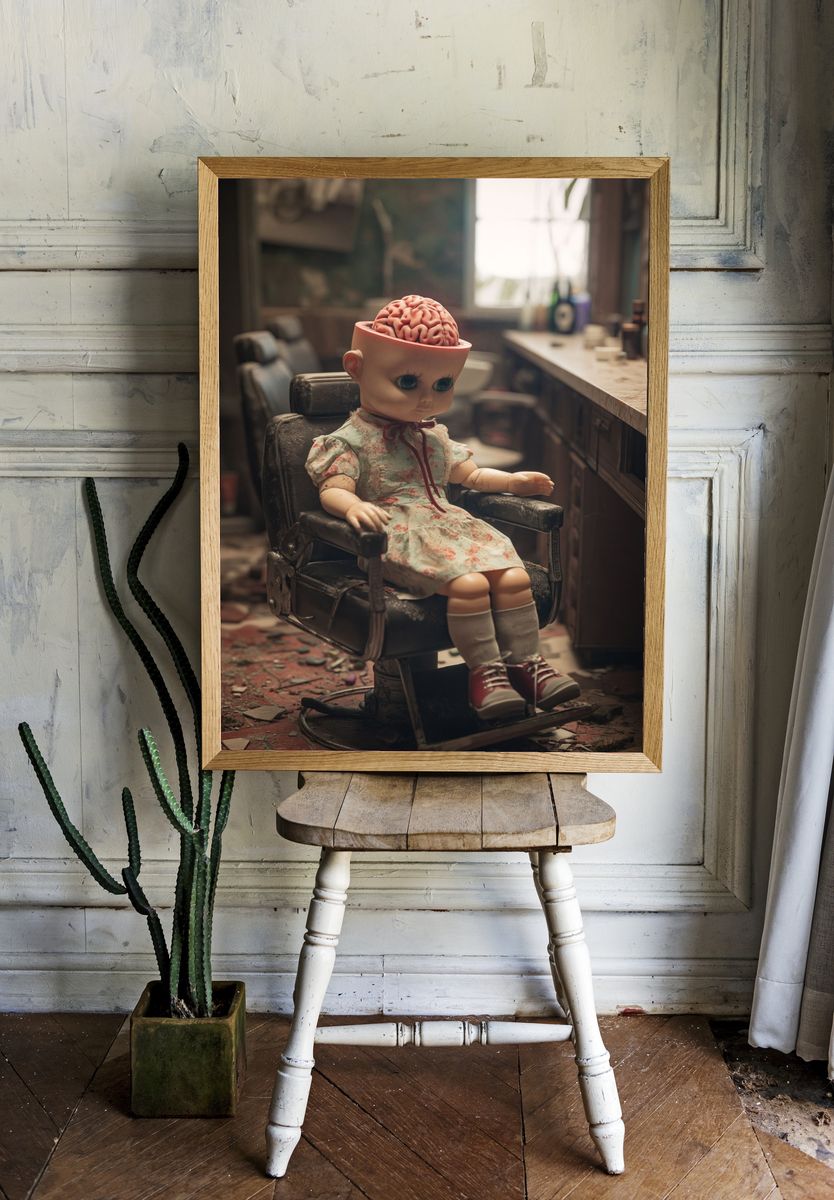 Surreal Doll Salon Poster. — room view 1