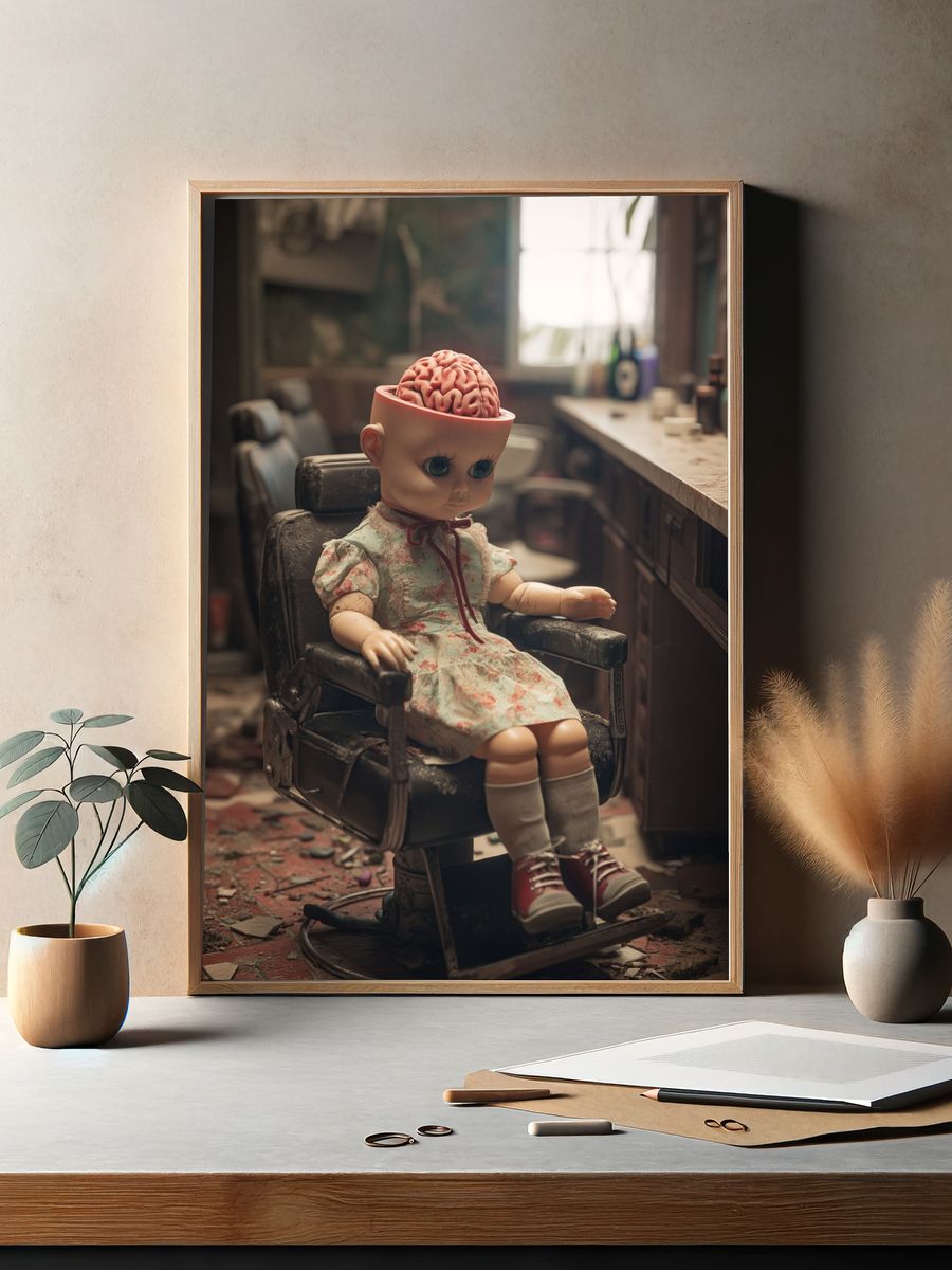 Surreal Doll Salon Poster. — room view 2
