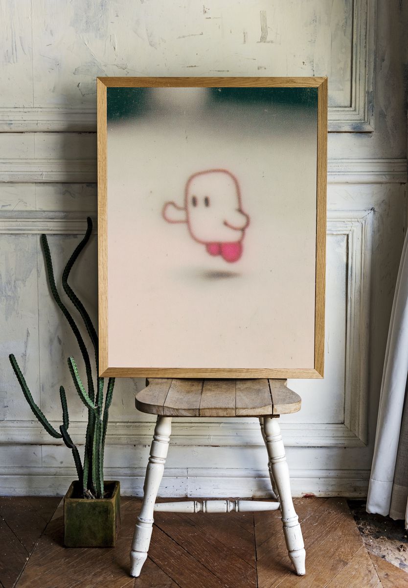 Ghost Character Illustration Poster. — room view 1