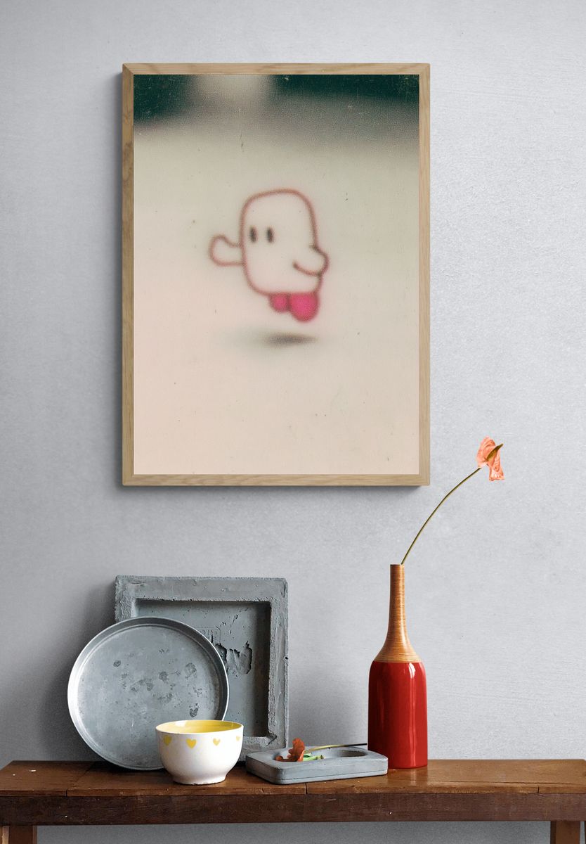 Ghost Character Illustration Poster. — room view 3
