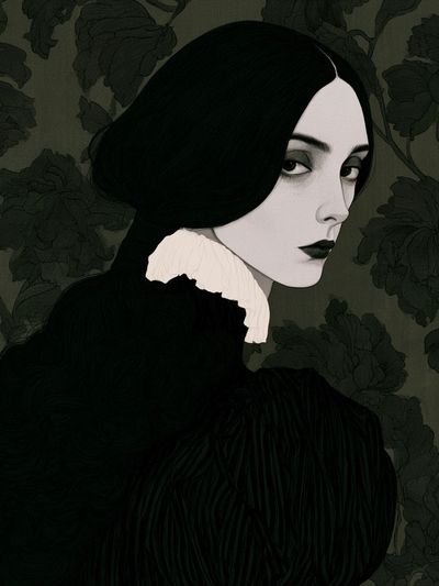Gothic Portrait Illustration Poster. poster