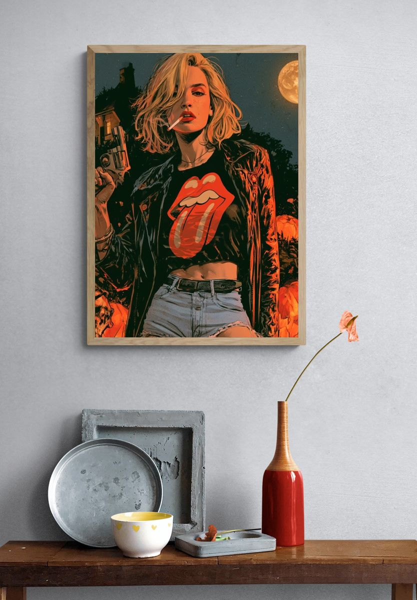 Rock Rebel Moonlight Poster. — room view 3