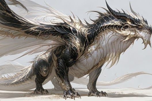 Dragon Fantasy Illustration Poster. poster detail