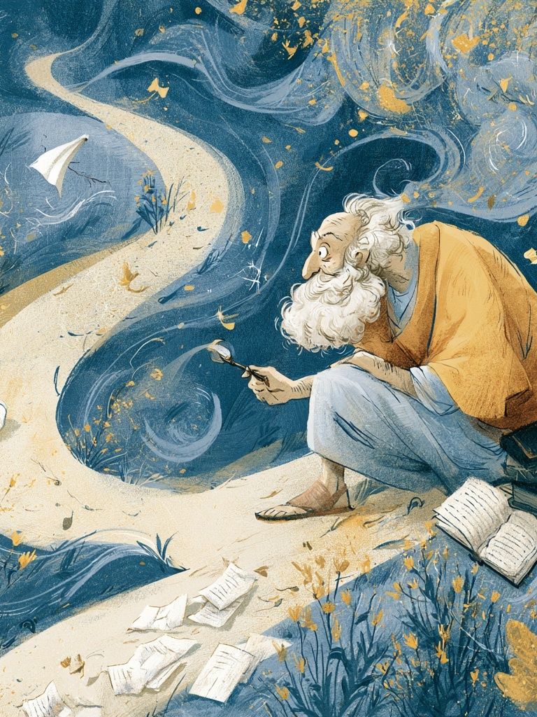 Dreamy Storyteller Illustration Poster. poster — illustration art