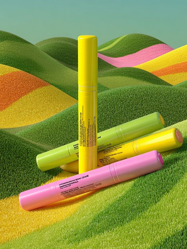 Neon Hills Illustration Poster. poster — illustration art