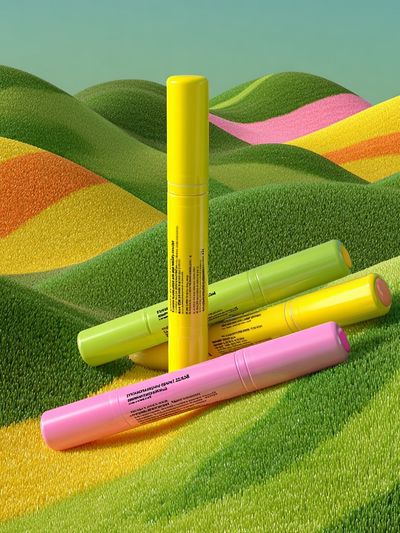 Neon Hills Illustration Poster. poster