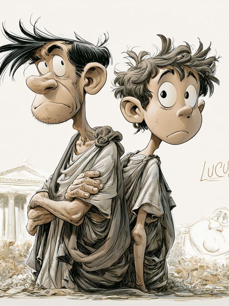 Lucius Cartoon Illustration Poster. poster detail