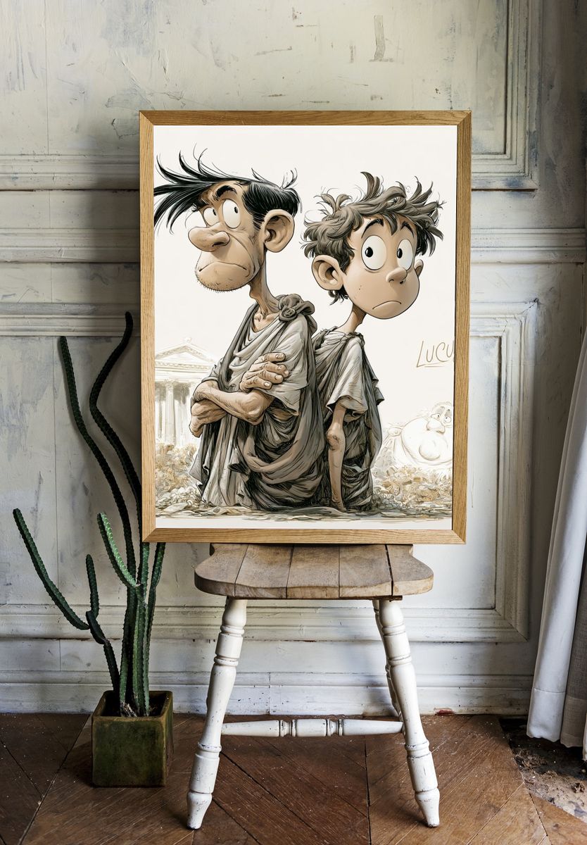 Lucius Cartoon Illustration Poster. room preview