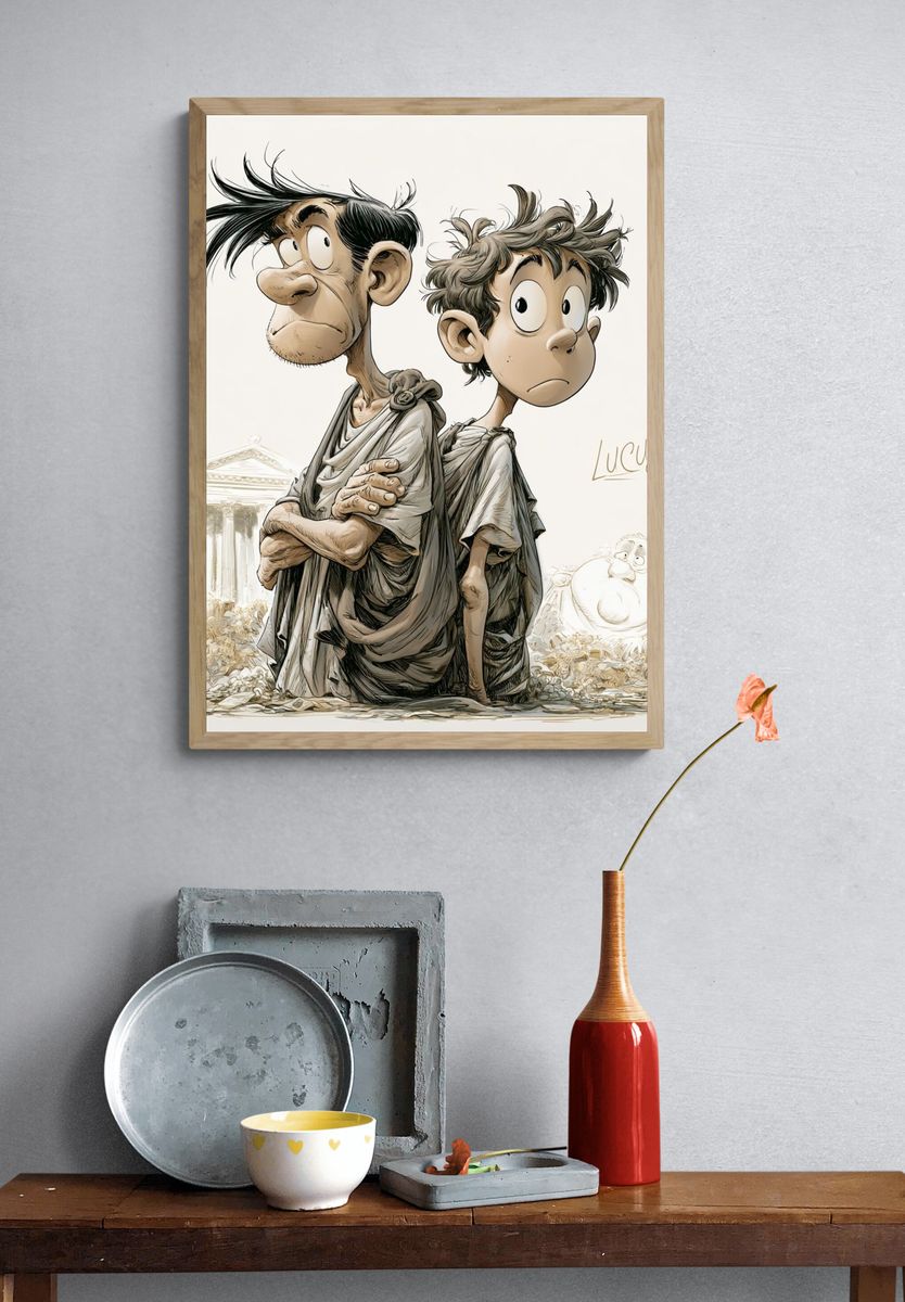 Lucius Cartoon Illustration Poster. — room view 3