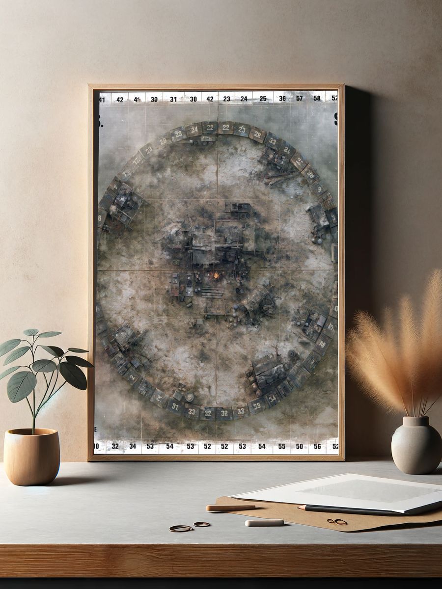 S.O.S. Meter Industrial Poster. — room view 2