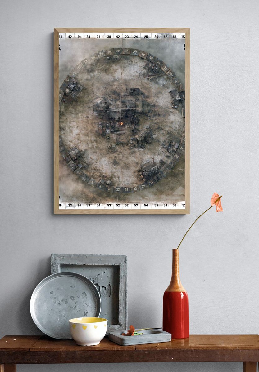 S.O.S. Meter Industrial Poster. — room view 3