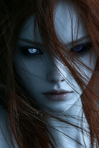 Mystic Blue Portrait Poster.