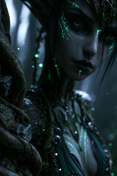 Forest Spirit Portrait Print.