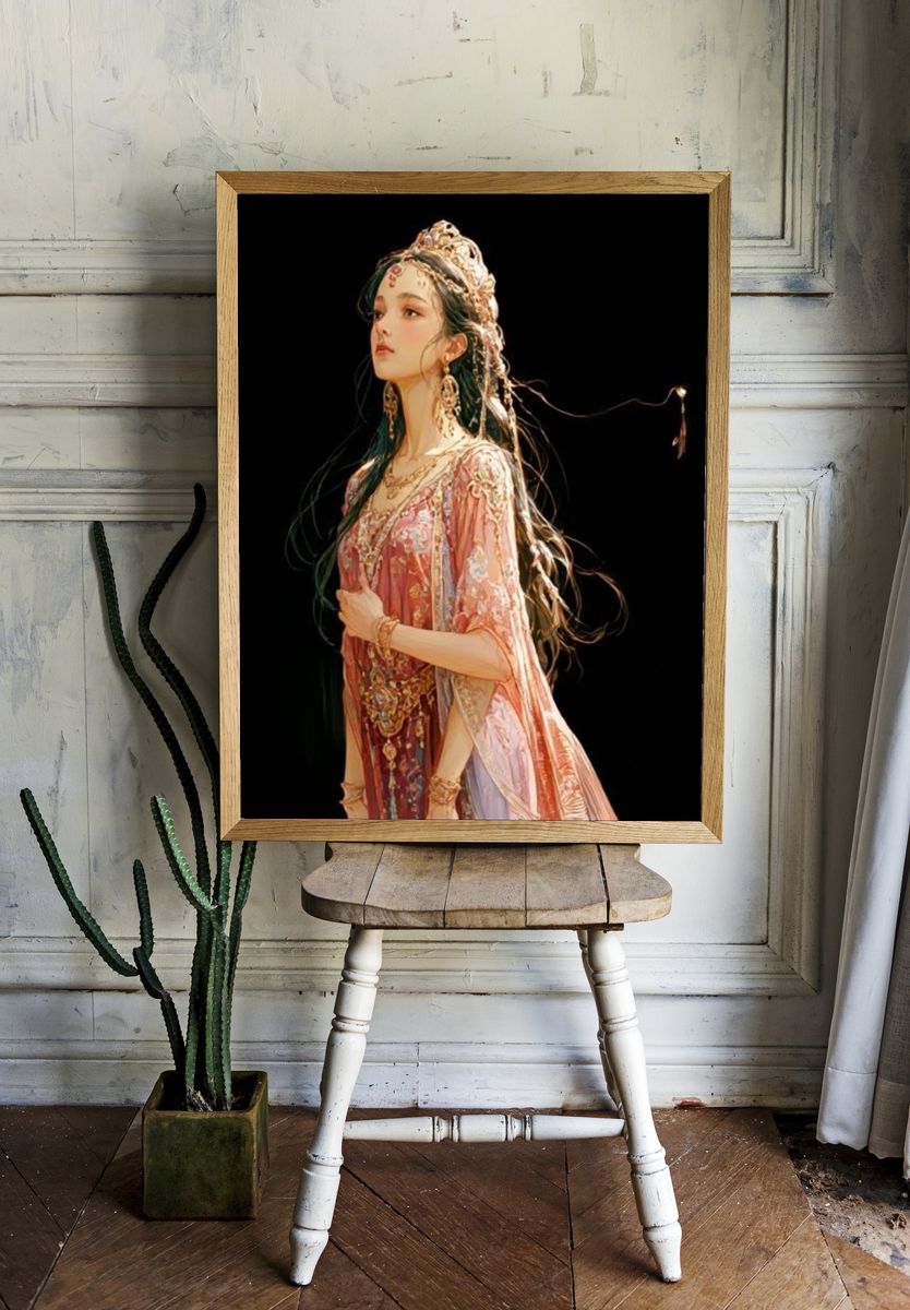 Regal Fantasy Portrait Poster. room preview