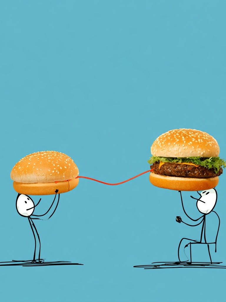 Burger Connection Typography Poster.