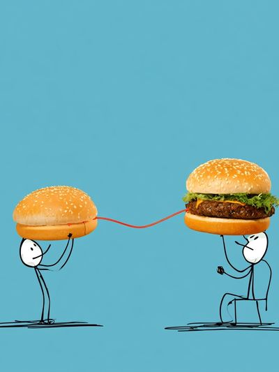 Burger Connection Typography Poster. poster