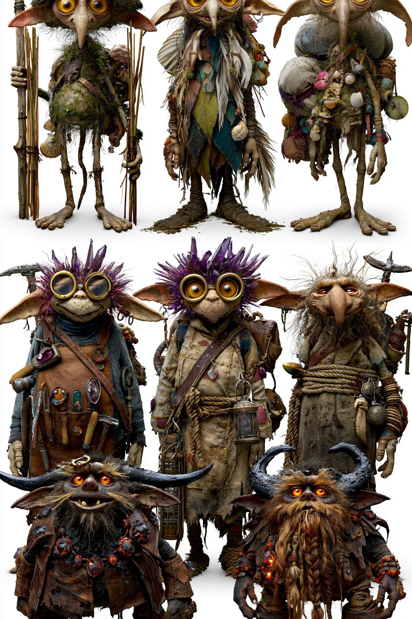 Goblin Tribe Fantasy Illustration Poster. poster — illustration art