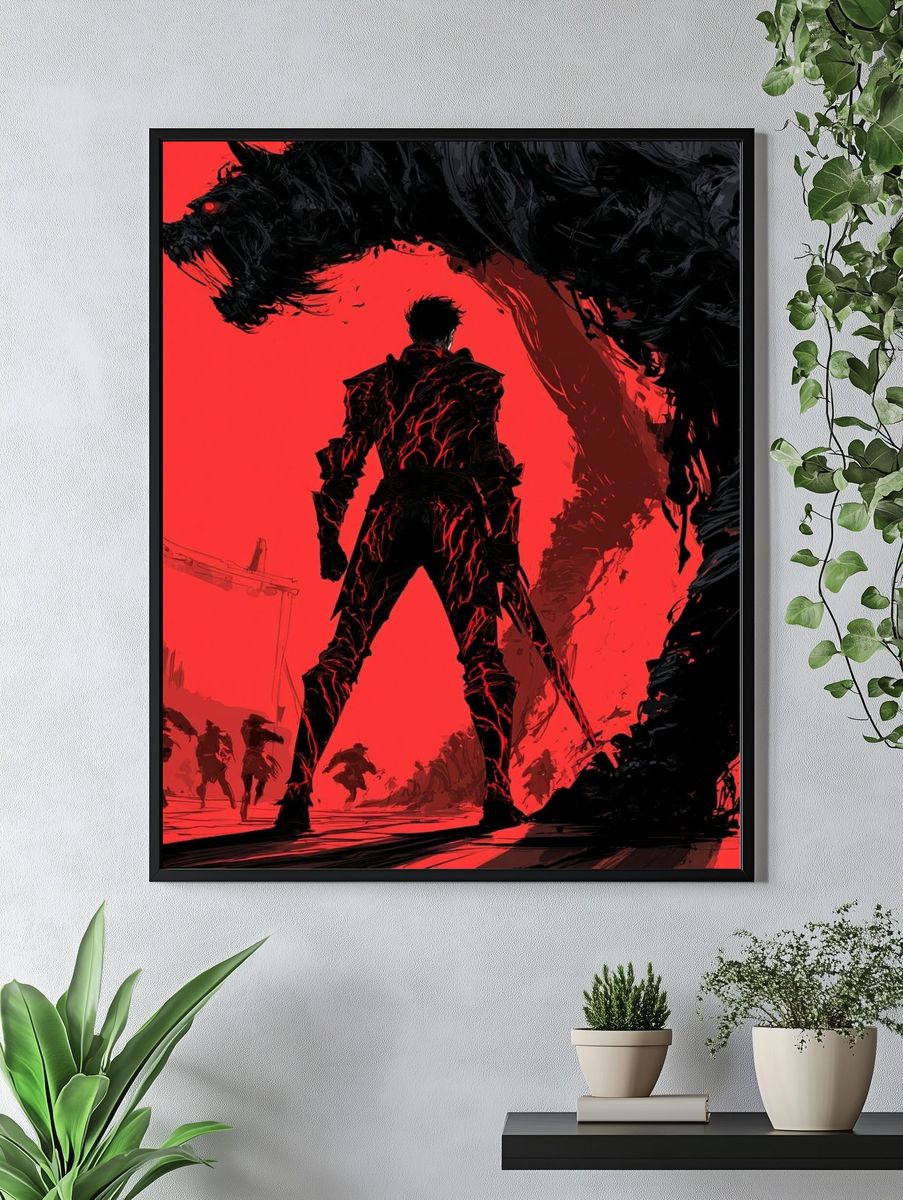 Demon Hunter Red Sky Poster. — room view 4