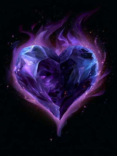 Cosmic Crystal Heart Poster. poster