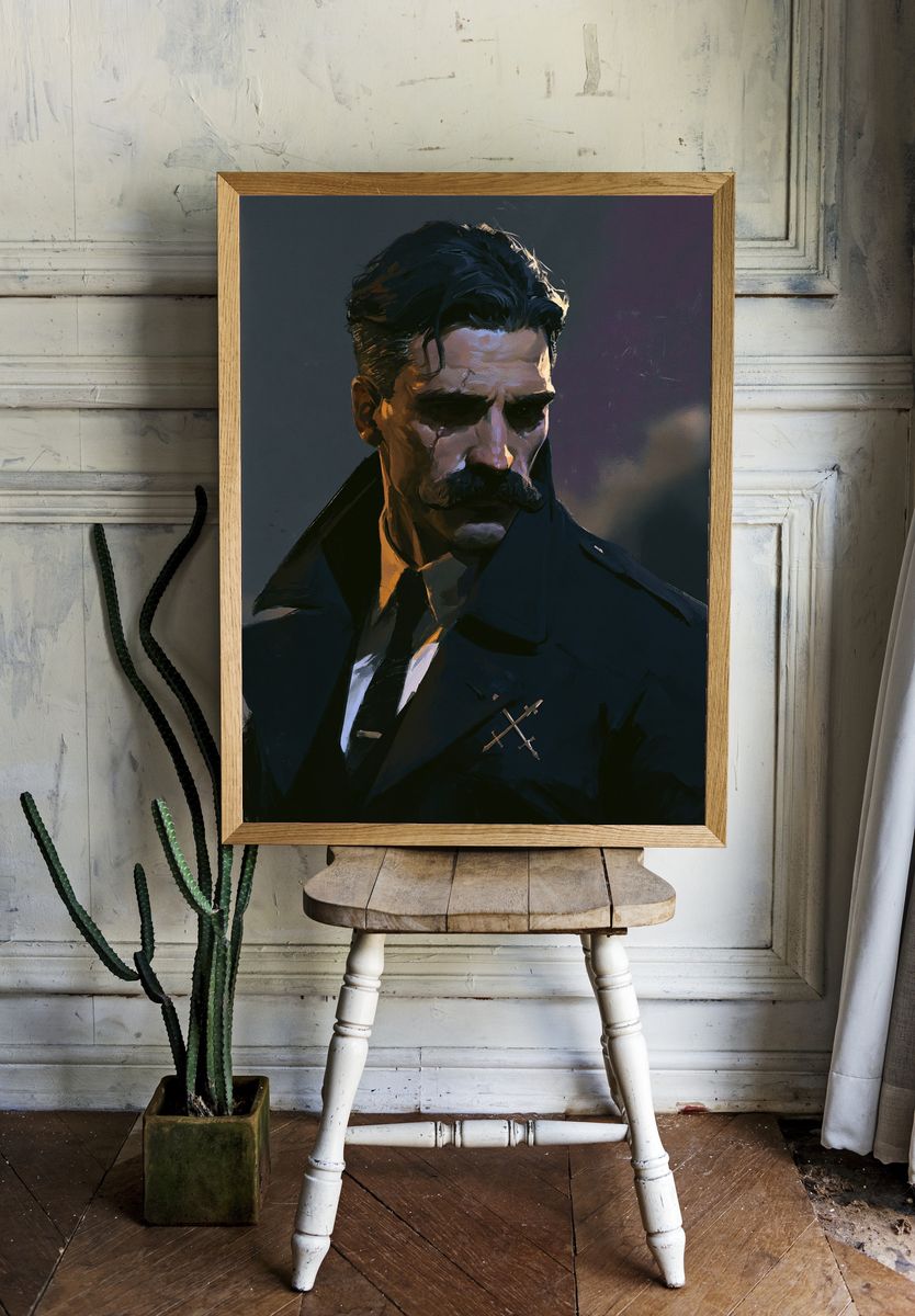 Dark Detective Portrait Poster. — room view 1