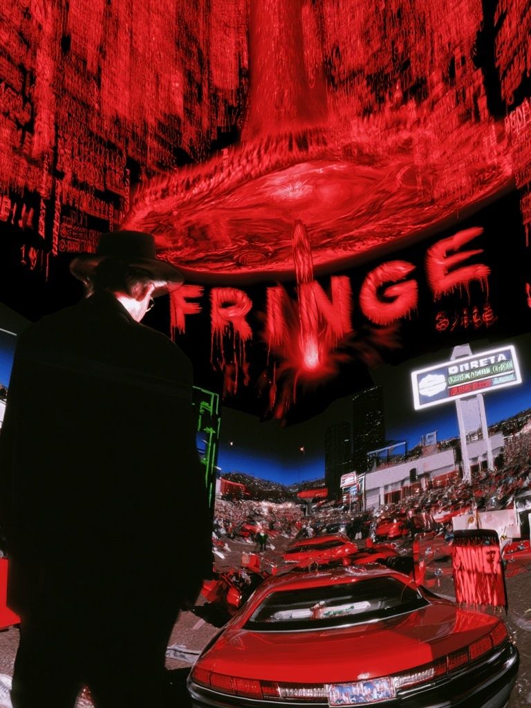 Fringe Red Dreamscape Poster. poster — illustration art