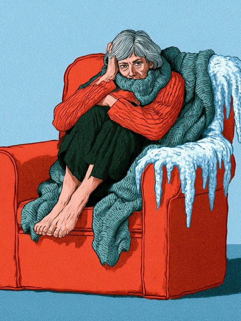 Melancholy Armchair Illustration Poster. poster — illustration art