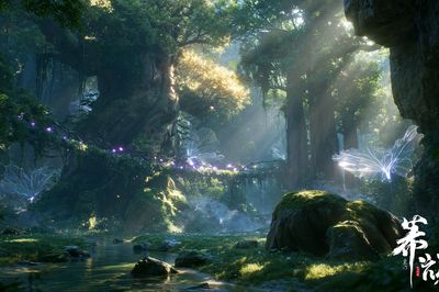 Enchanted Forest Lightscape Print. poster print
