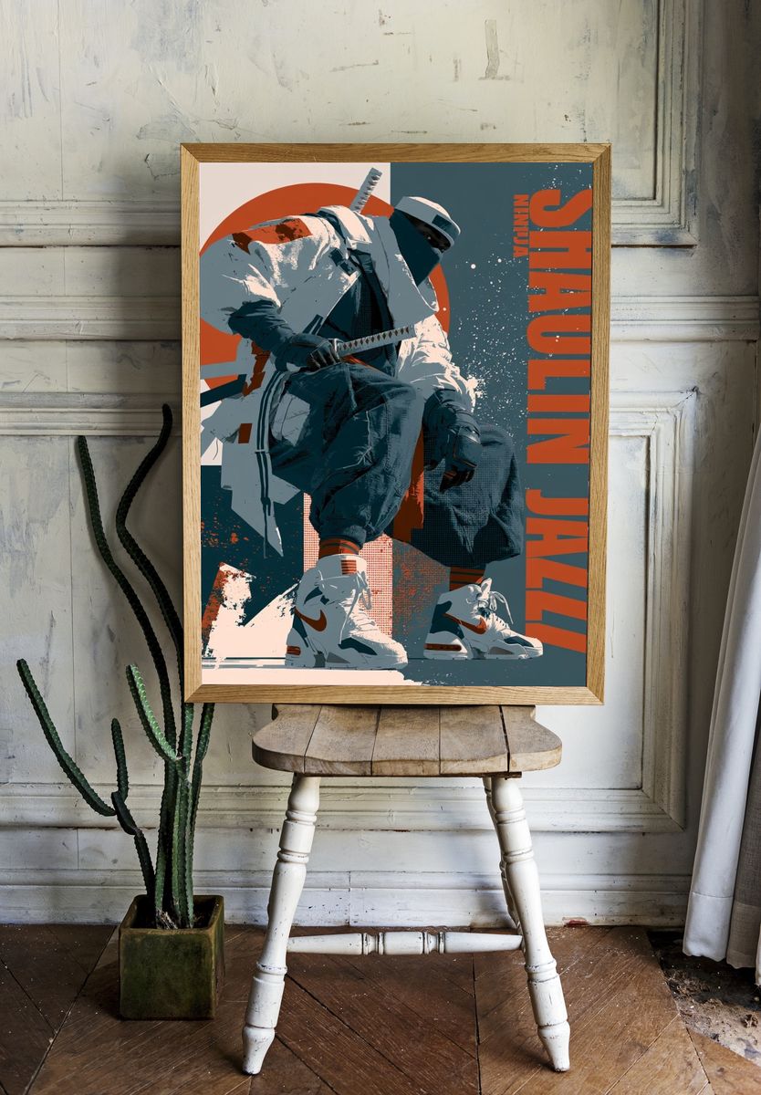 Ninja Shaolin Jazz Poster. — room view 1