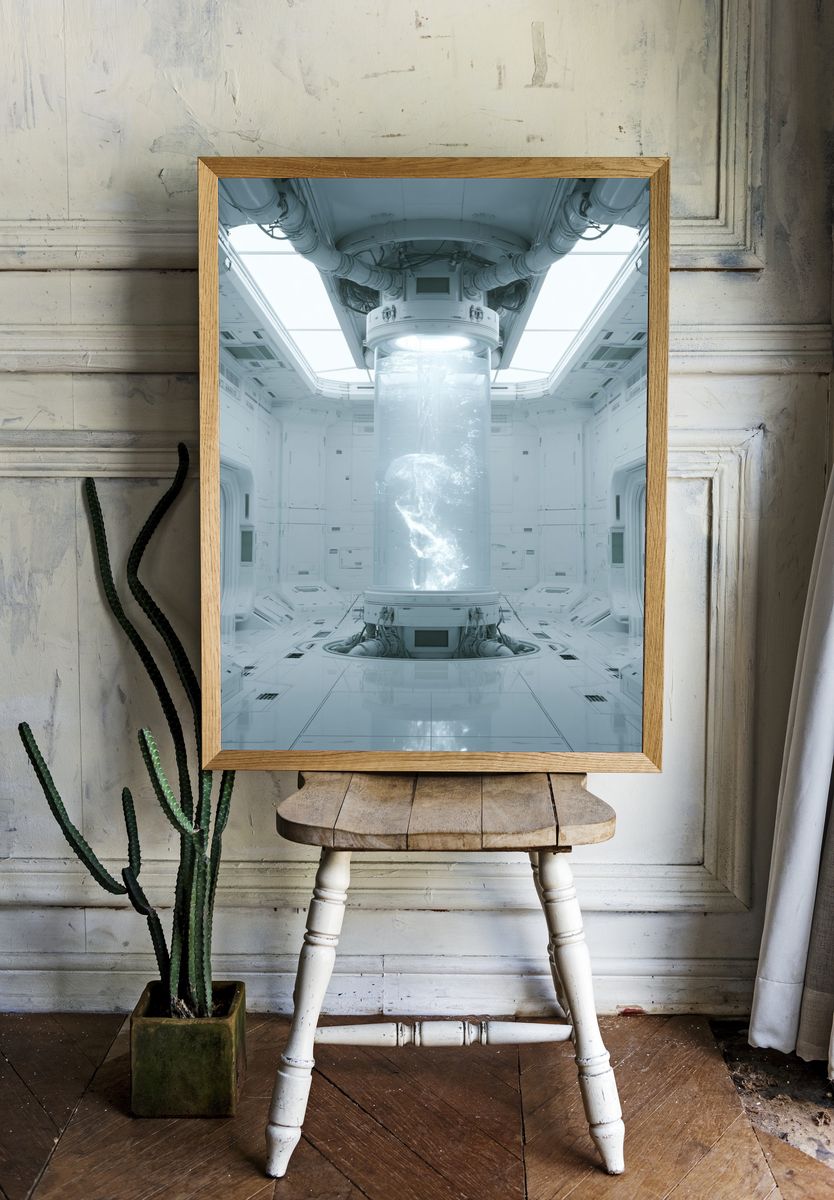 Sci-Fi Cryogenic Chamber Poster. — room view 1